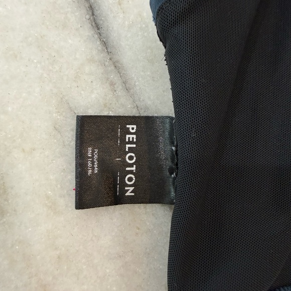 Peloton High Neck Navy and Black Sports Bra - Picture 4 of 8